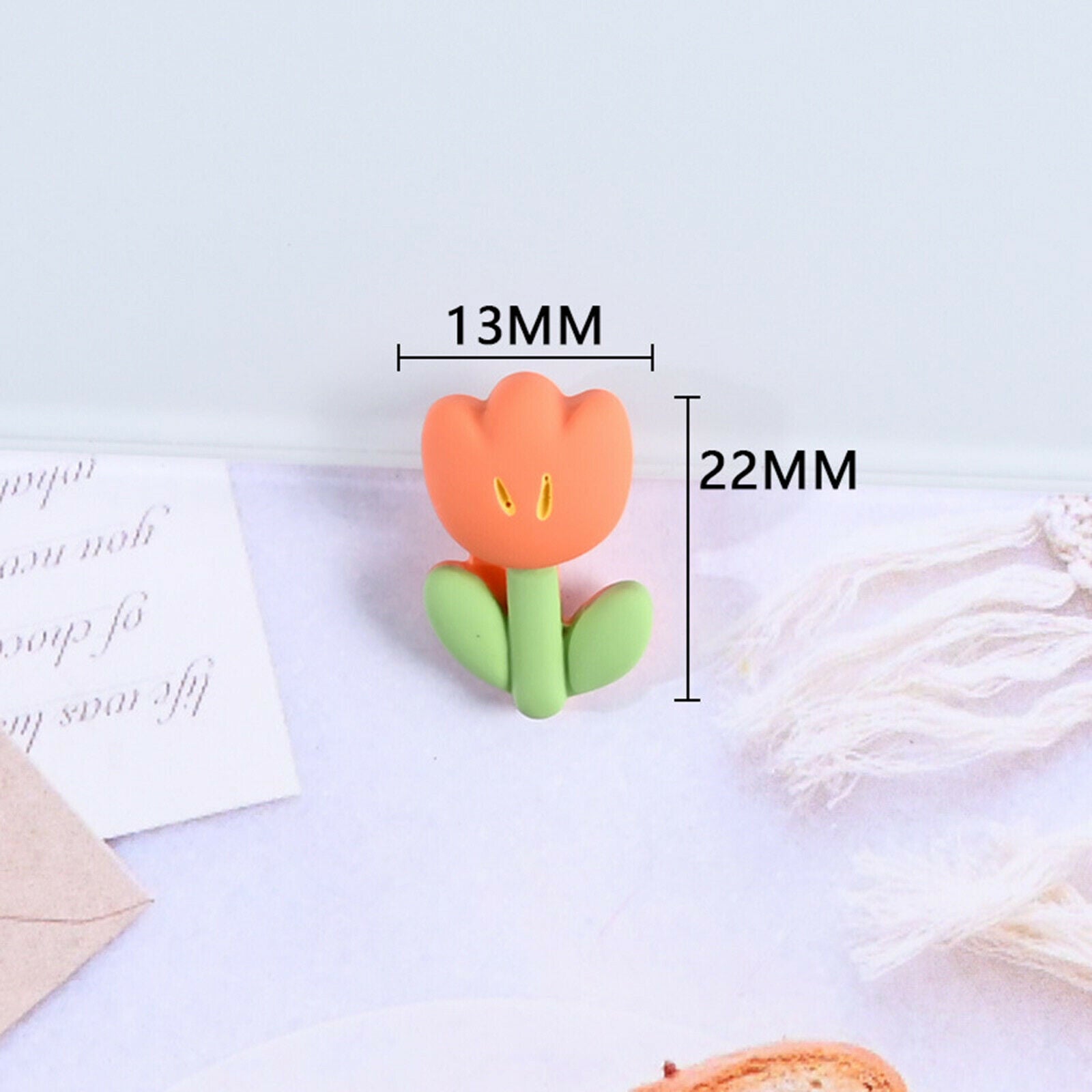 50Pack Flower Flatback Charms Beads DIY Hair Accessories Jewelry Making