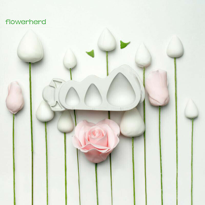 Rose Cones and Thorns Silicone Cake Mould Rosebud Shape Cake Fondant Deco.l8
