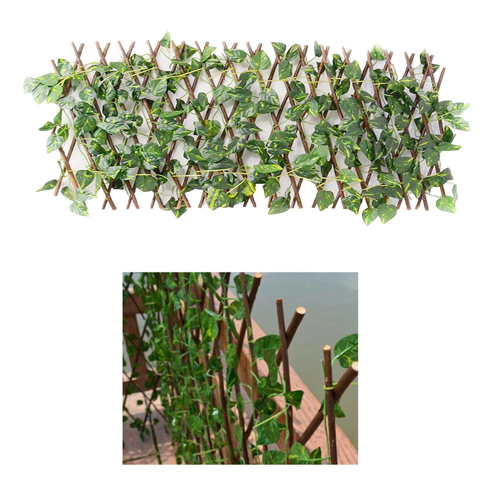 Garden Fence Walls Screen Ivy Vines for Home Garden Backyard Outdoor Decor