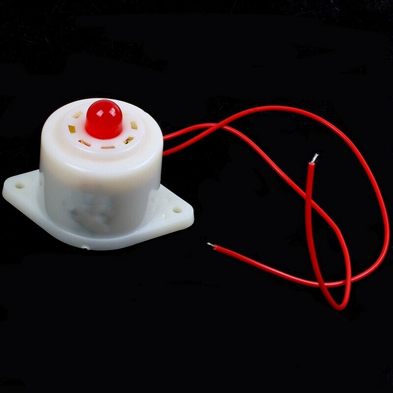 BJ-3 AC220V Industrial LED Blinker Red Alarm Siren Buzzer 100dB White S5X9X9