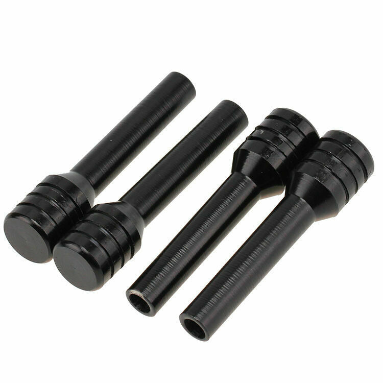 4X Aluminum Car SUV Auto Trucks Lock Locking Knob Pull Pins Cover Black