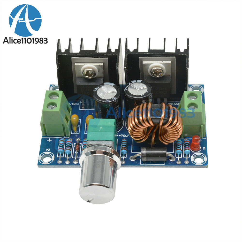 DC 5V-40V to 1.2-36V Buck Converter Adjust Step Down Power Module 200W 8A XL4016
