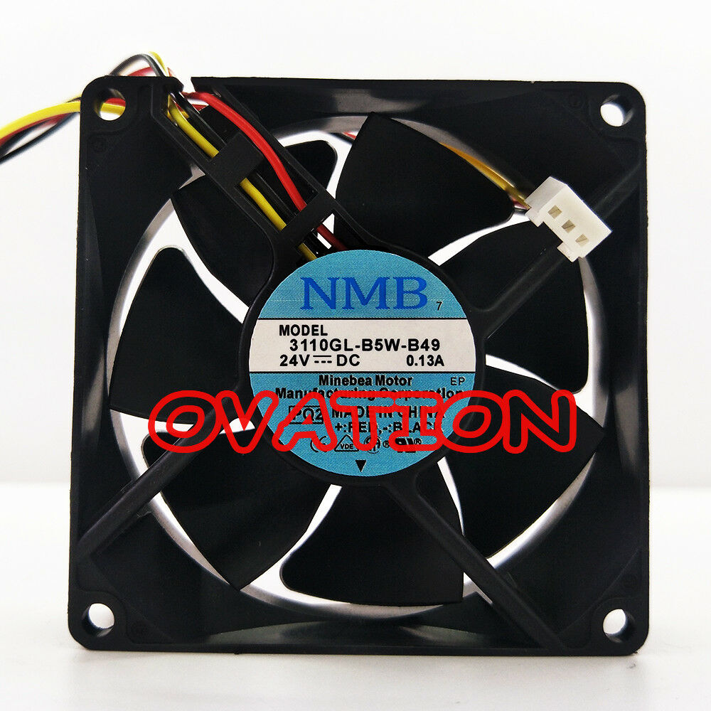 1pc NMB-MAT 3110GL-B5W-B49 24V 0.13A 3-wire cooling fan  80*80*25MM