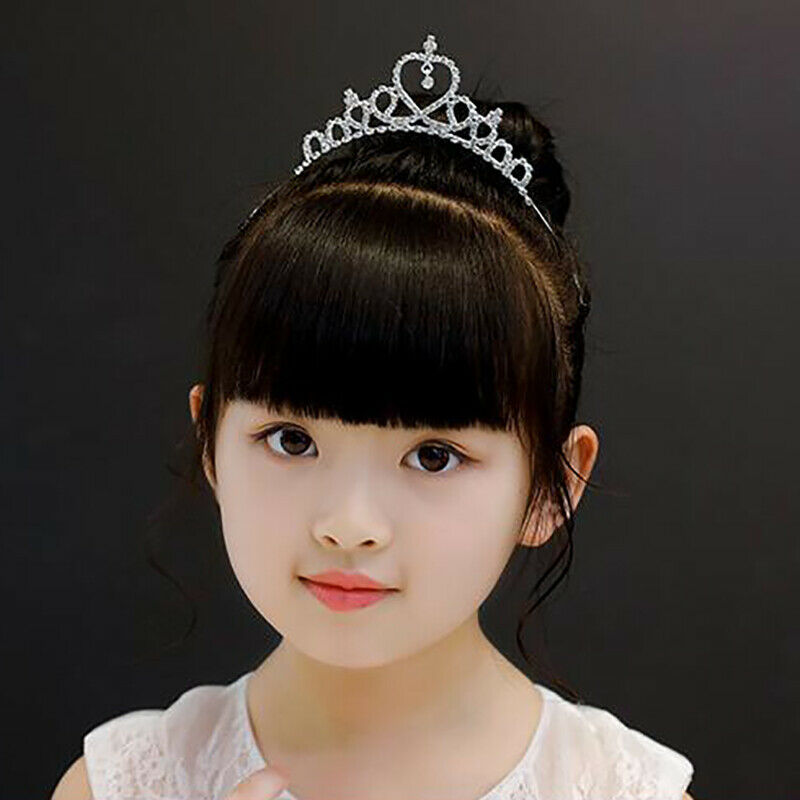 Crystal Tiara Hairband Kid Girl Bridal Princess Prom Crown Headband Hair J.l8