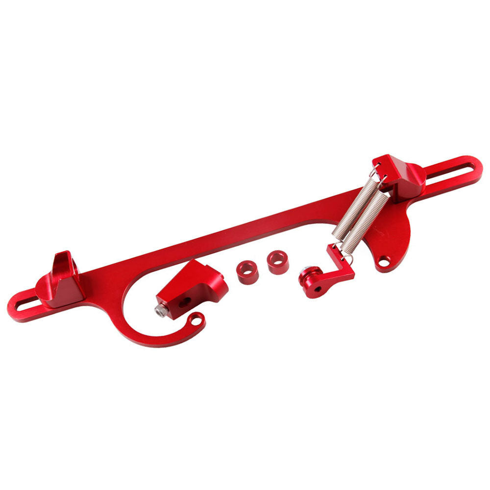 4150 4160 Series Red Billet Aluminum Throttle Cable Carb Bracket Carburetor 350