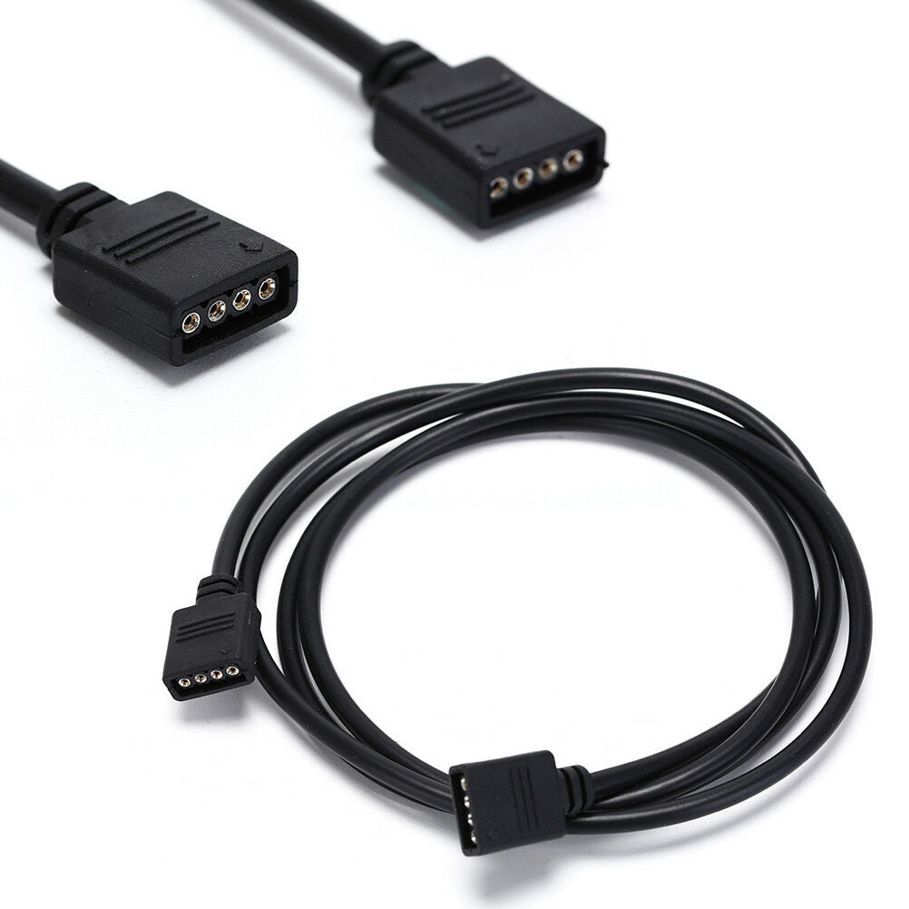 1Pc x 4Pin RGB LJD Connector Extension Cable Cord Wire 4Pin Connectors 1M.l8