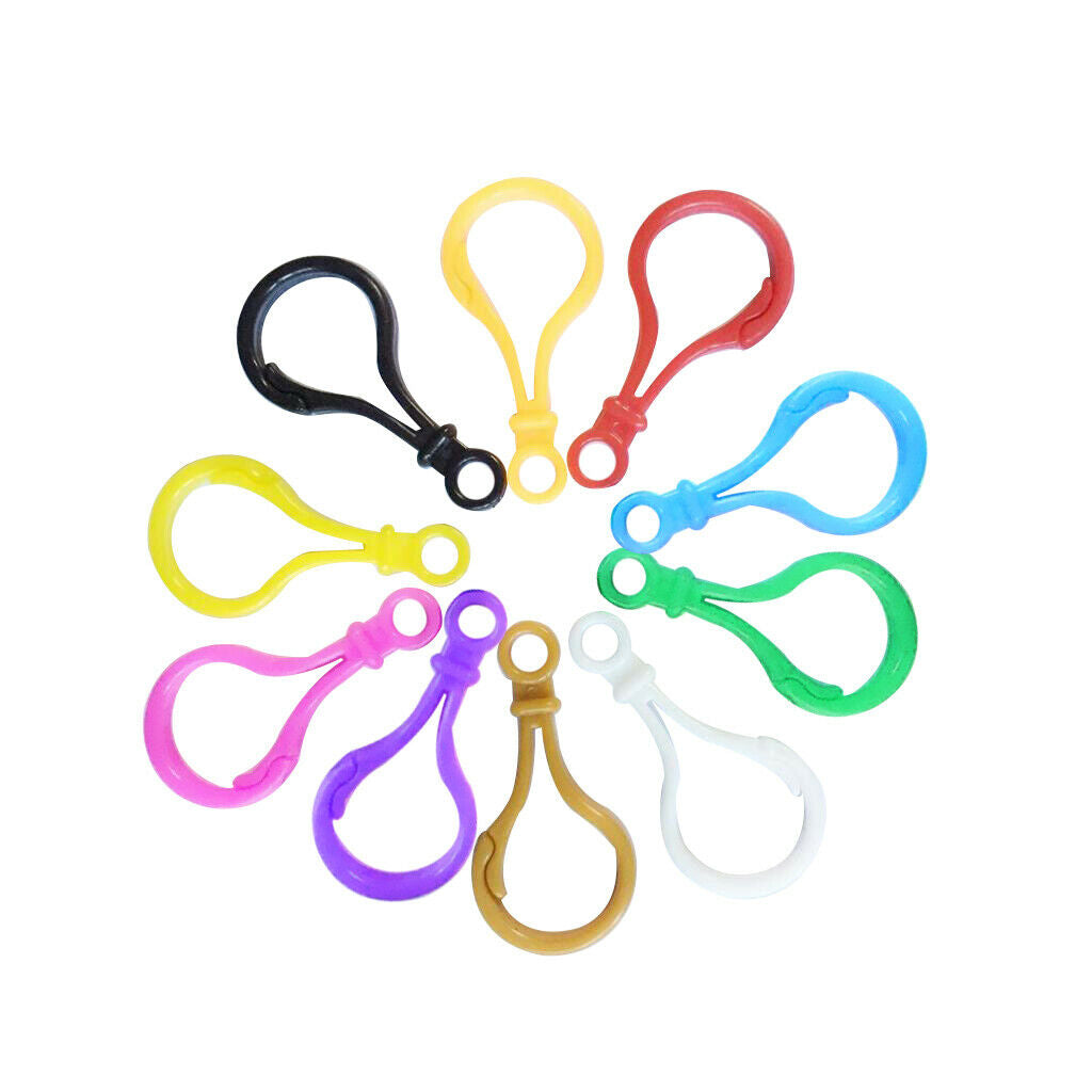 10pcs Multicolor Plastic Lobster Clasps Clips for Jewelry Making 5cm