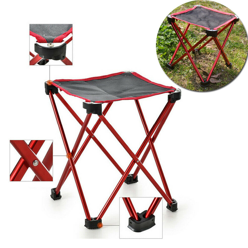 Outdoor Camping Hiking Foldable Chair Folding Fishing Picnic BBQ Garden Stool
