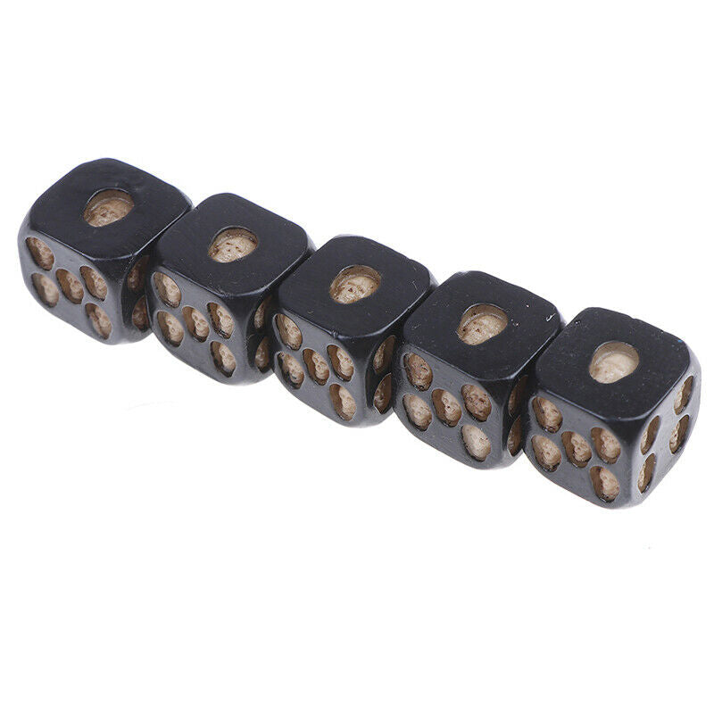 New Black Color 5 Pcs Set Creative Game Cube Dice, Role Playing Di gtJCAUBDDD