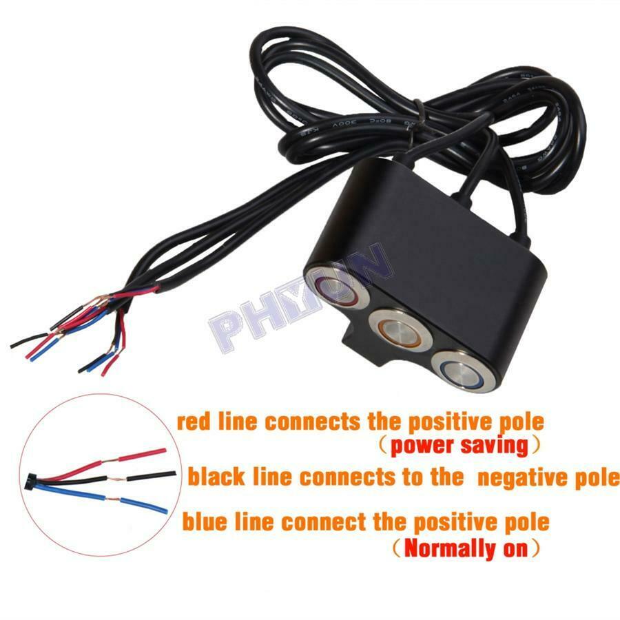 7/8 inch Motorcycle ATV Handlebar Switch Horn Engine Start Kill Aluminum Alloy