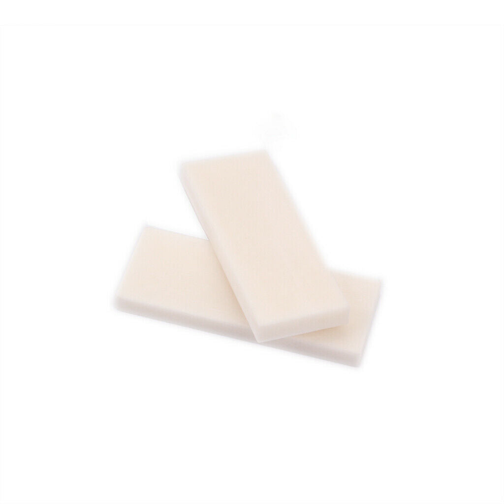 5x Uncut String Bridge Nuts Without Slot in Bone White for