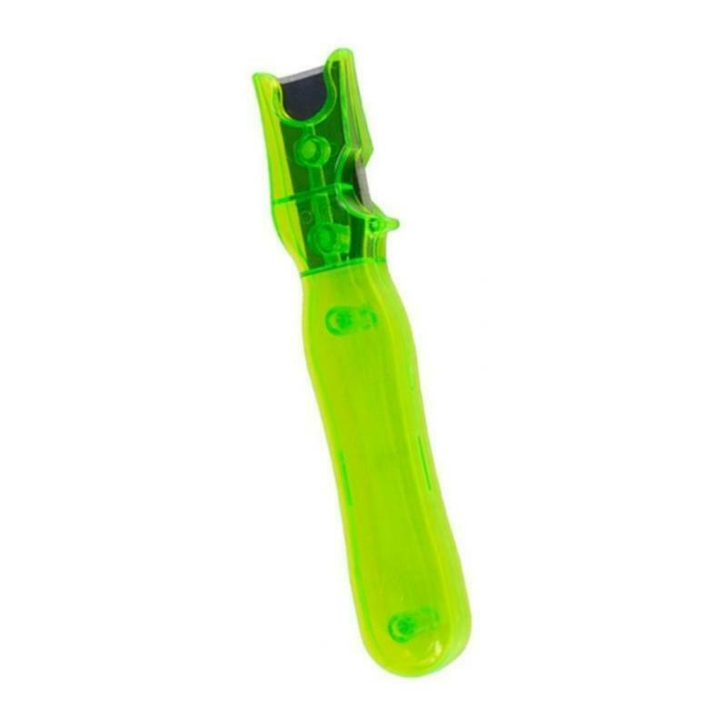 Outdoor Archery Scraper Bow Stripper Feather Fletching &Plastic Handle Green