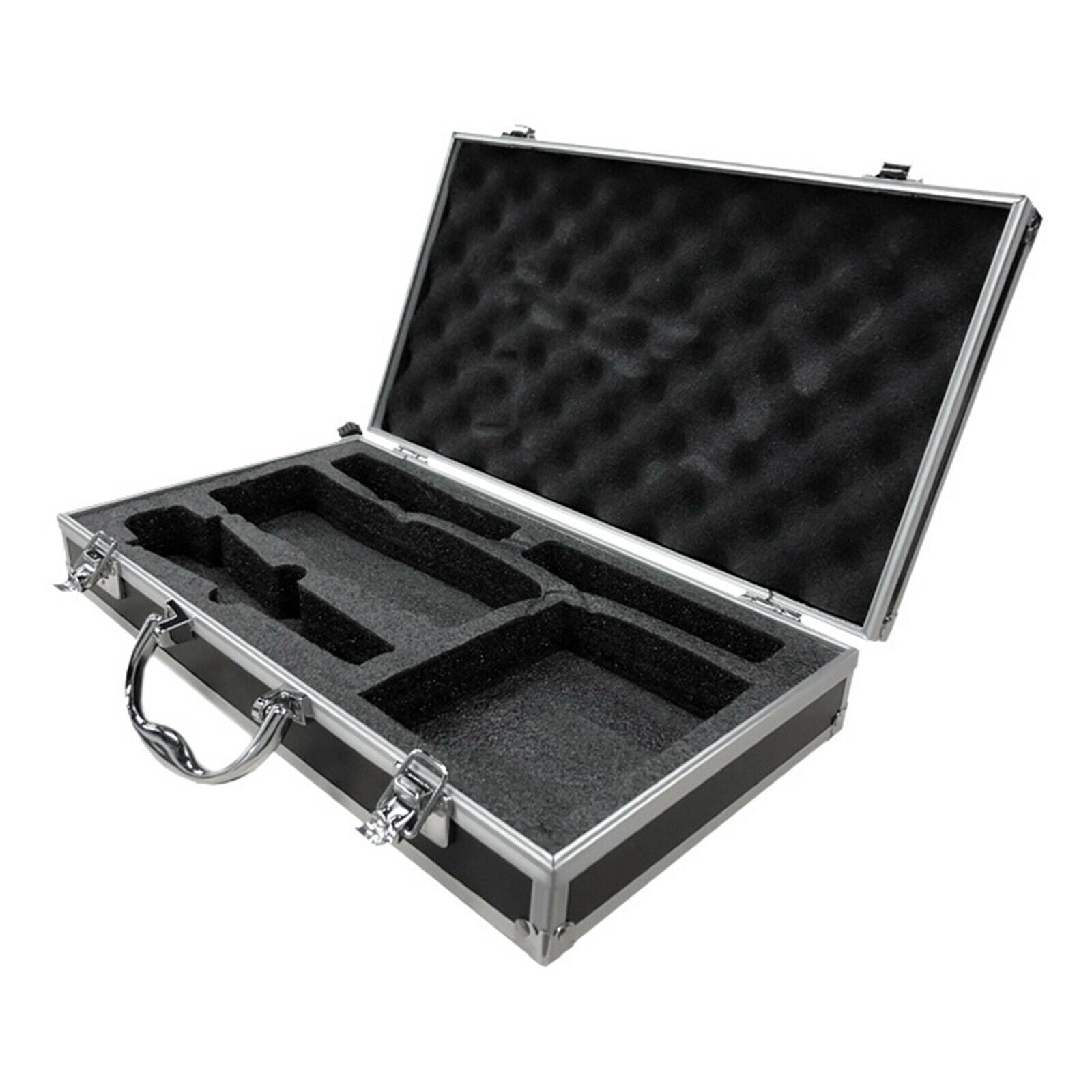 Portable Microphone Carrying Case Hard Shell Impact Resistant with Sponge