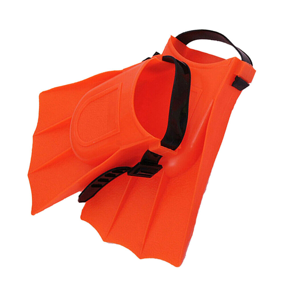1 Pair Adults Adjustable Flippers   Swimming Training Diving Tools Orange