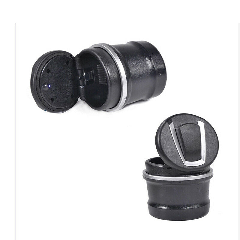 Car SUV Portable Ashtray Cup Holder Tool Cigarette Smoke Remover w/ LED Light