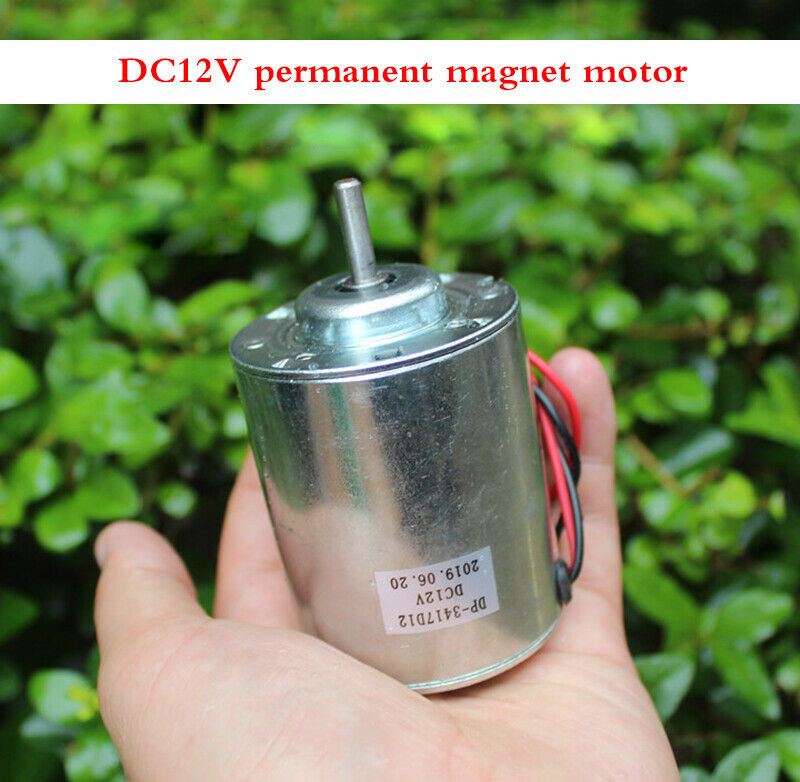 1pcs DC 12V 20W permanent magnet motor speed adjustable cotton candy high speed