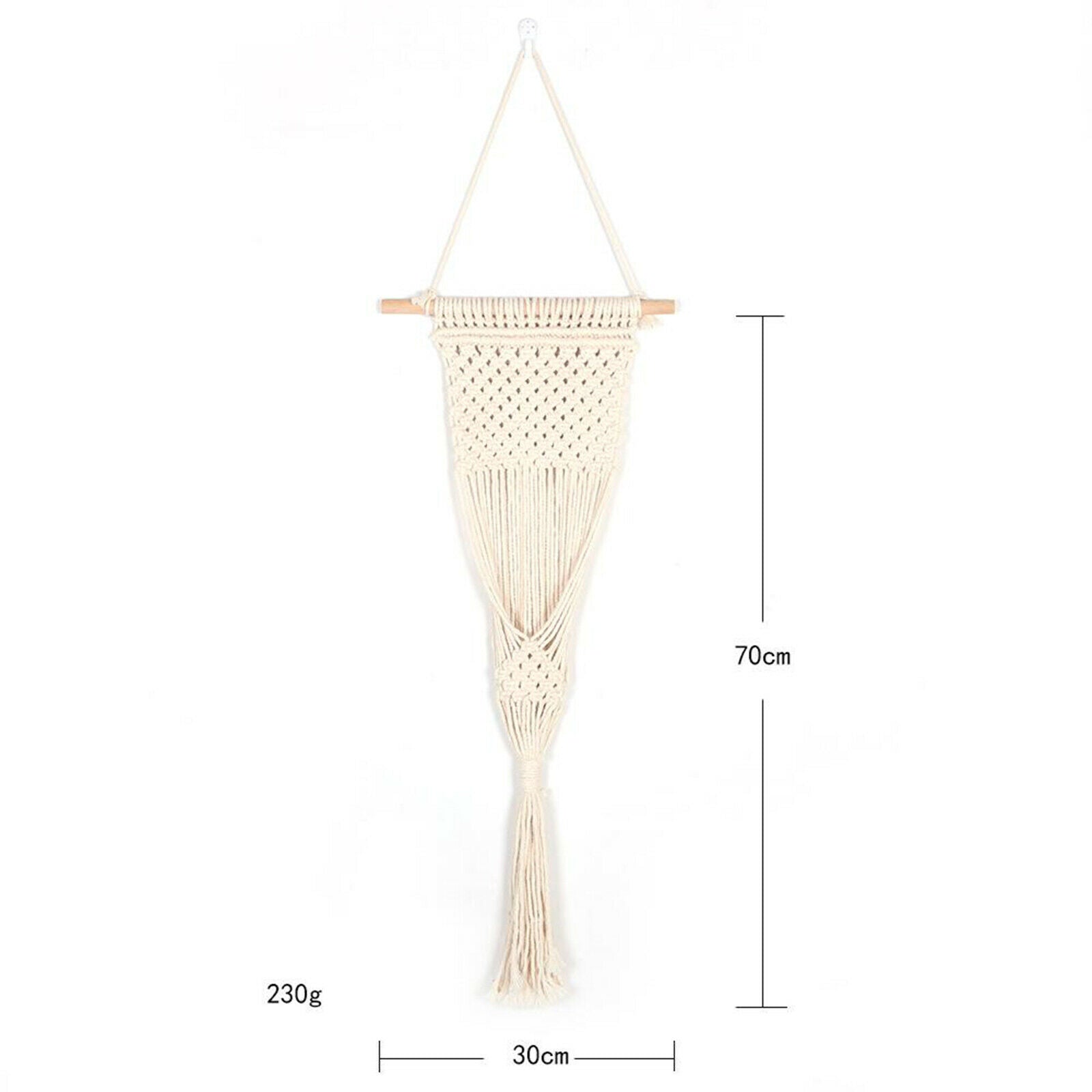 Macrame Plant Hangers Wall Hanging Planter Basket Flower Pot Holder Cotton Rope