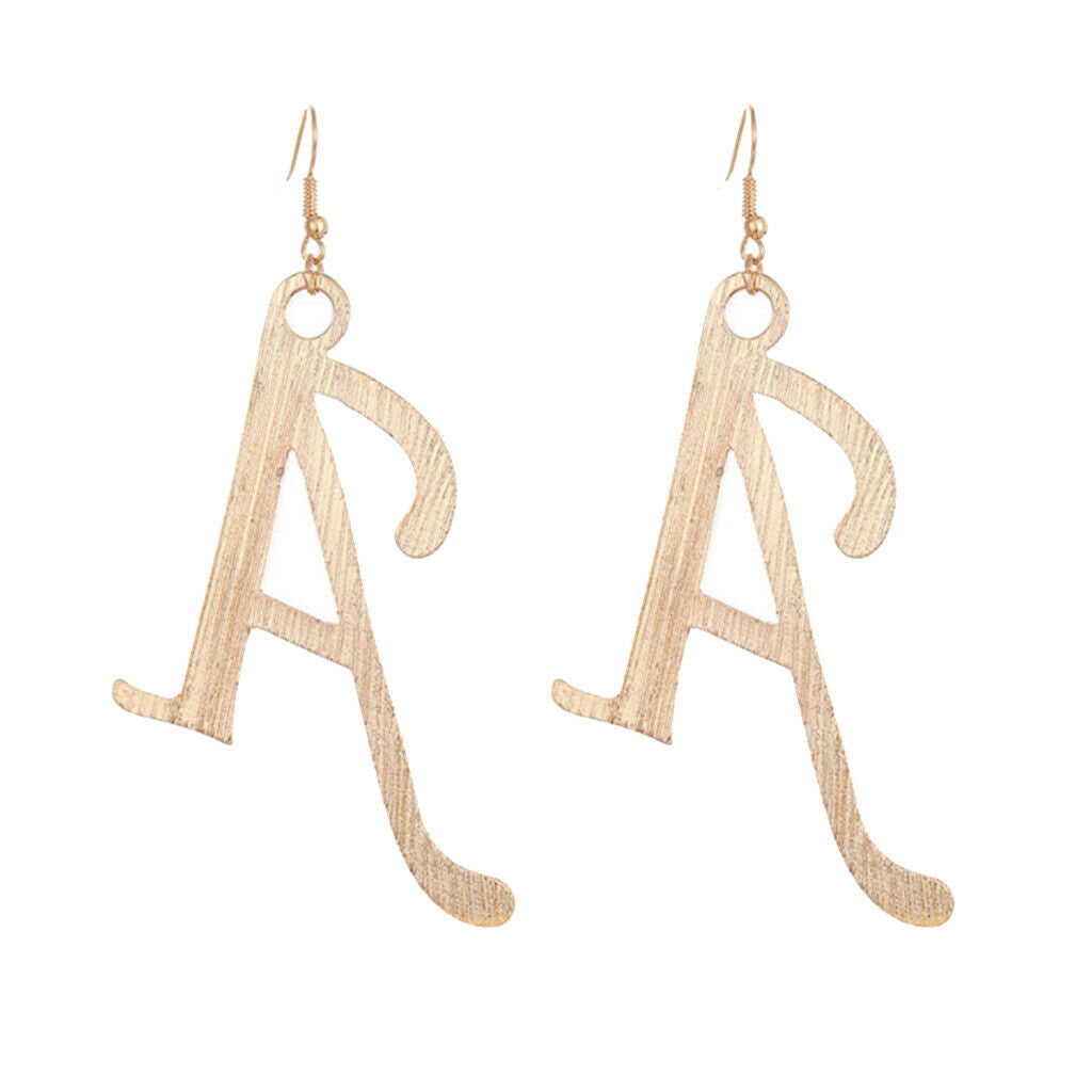 2Pcs Earring A Shaped Dangles Pendants Ear Studs Fashion Jewelry Charm Gifts