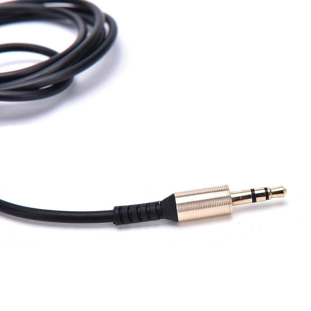Right Angle Stereo 3.5mm Male to Male Audio AUX Earphone Extension Cable .l8