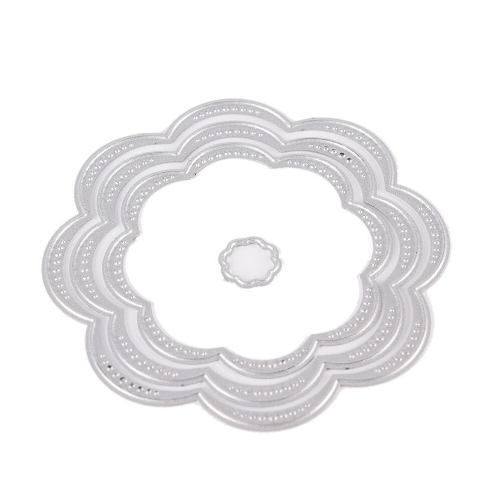 7x Flower Metal DIY Cutting Die Stencil Scrapbook Album Paper Card Emboss.l8