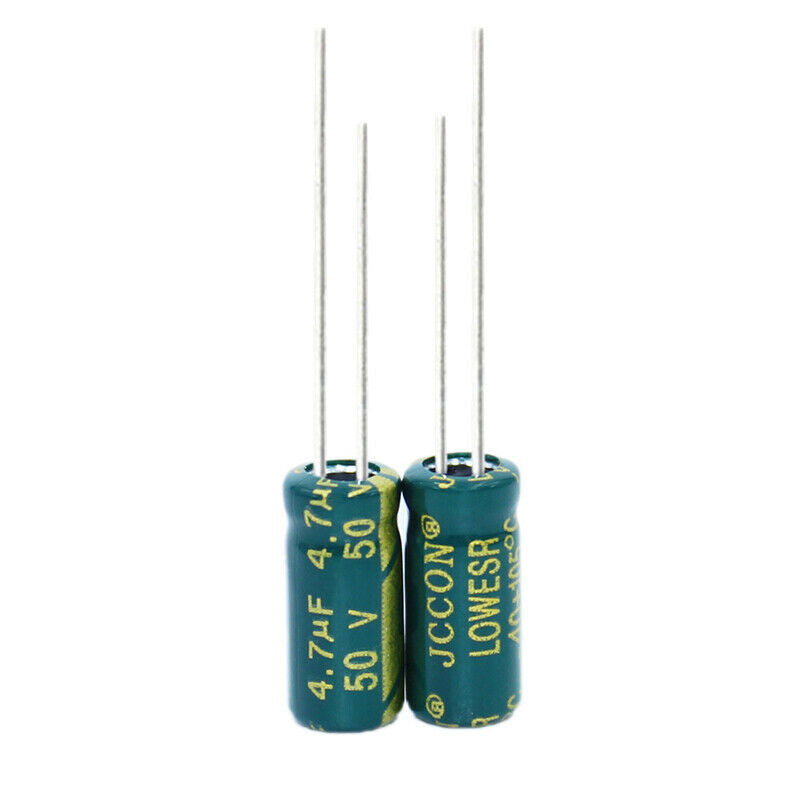 50pcs 50v4.7uf Aluminum electrolytic capacitor Power adapter inverter 5x11mm