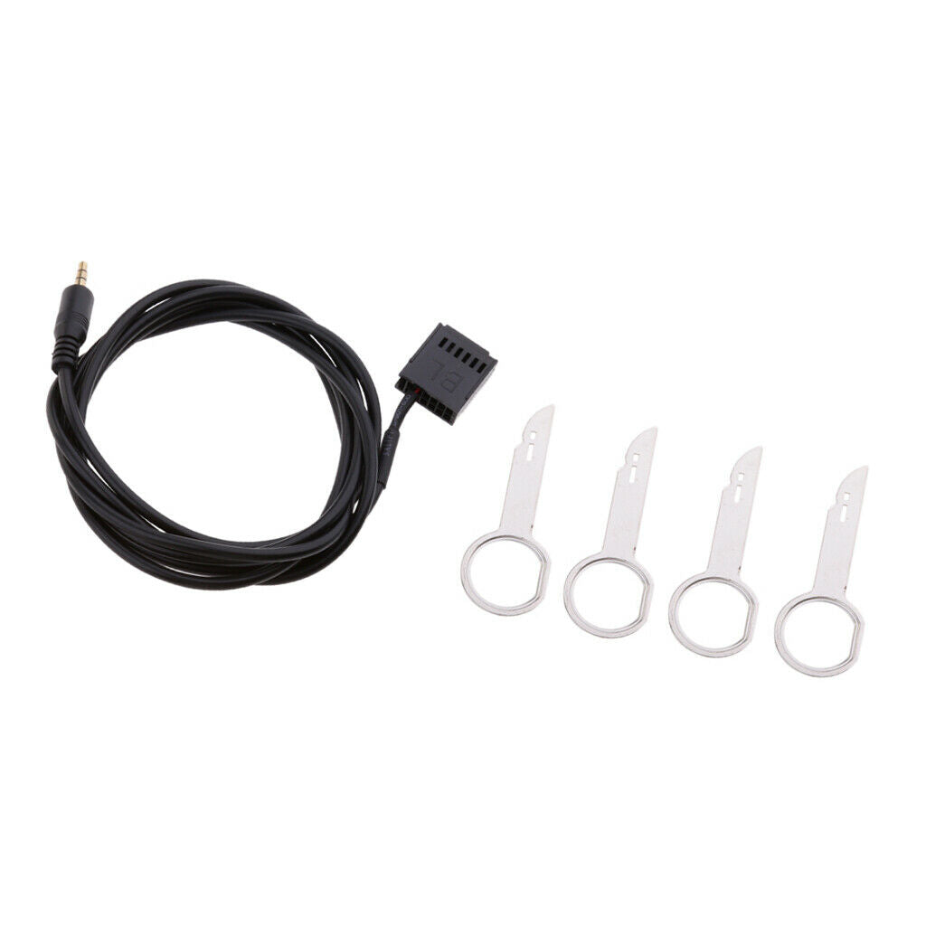 Car 3.5mm Male Aux Audio Input Connector Cable Adapter for Ford Focus Mondeo