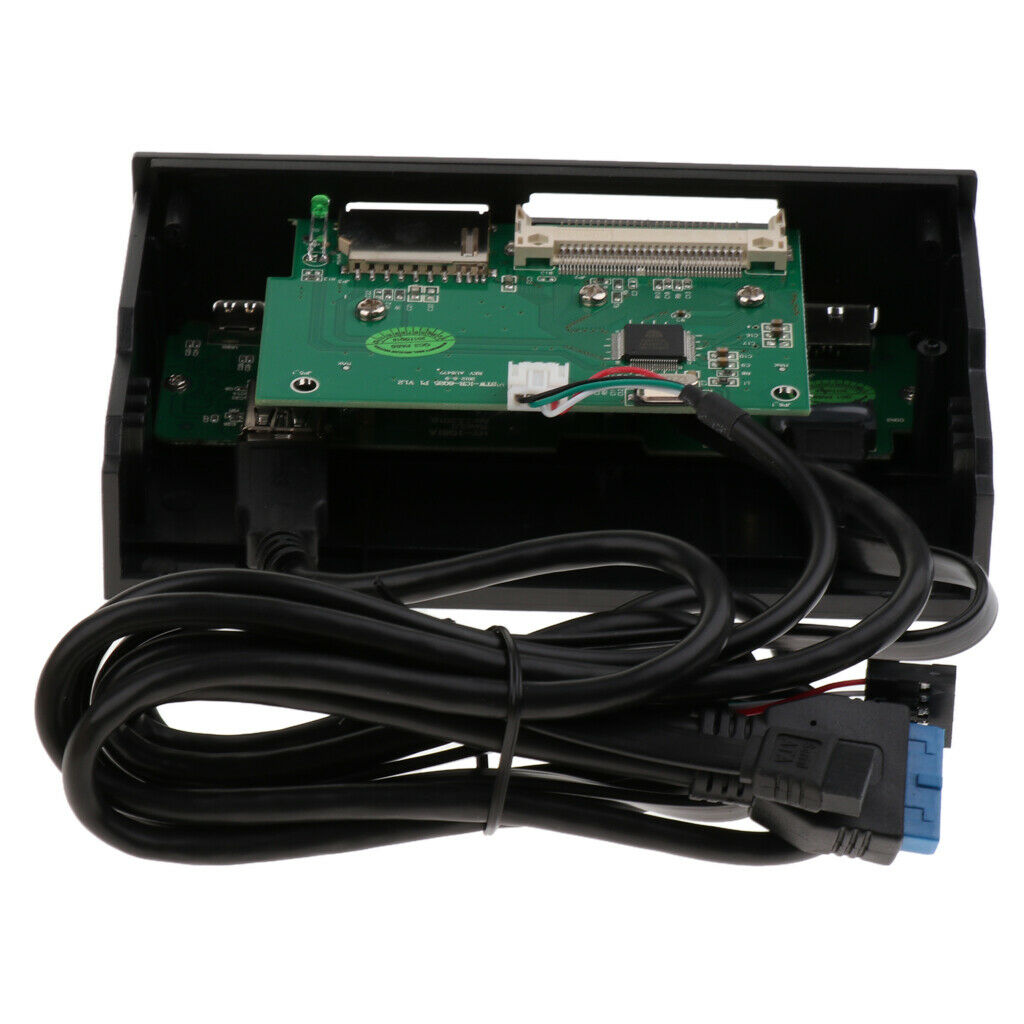 5.25'' USB 3.0 Hub Dashboard Front Panel eSATA Port Memory Card Reader, Set 2