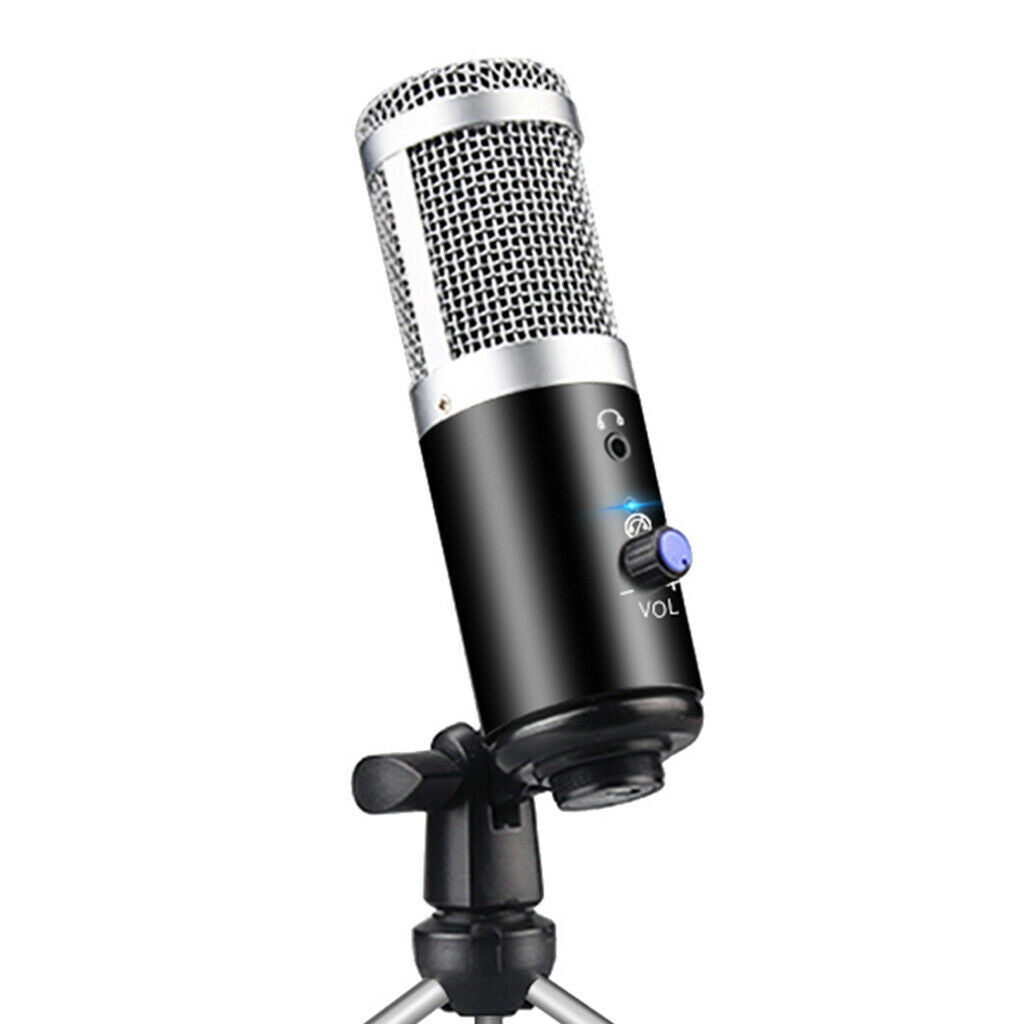 USB Condenser Recording Microphone for Laptop PC Studio Recording Streaming