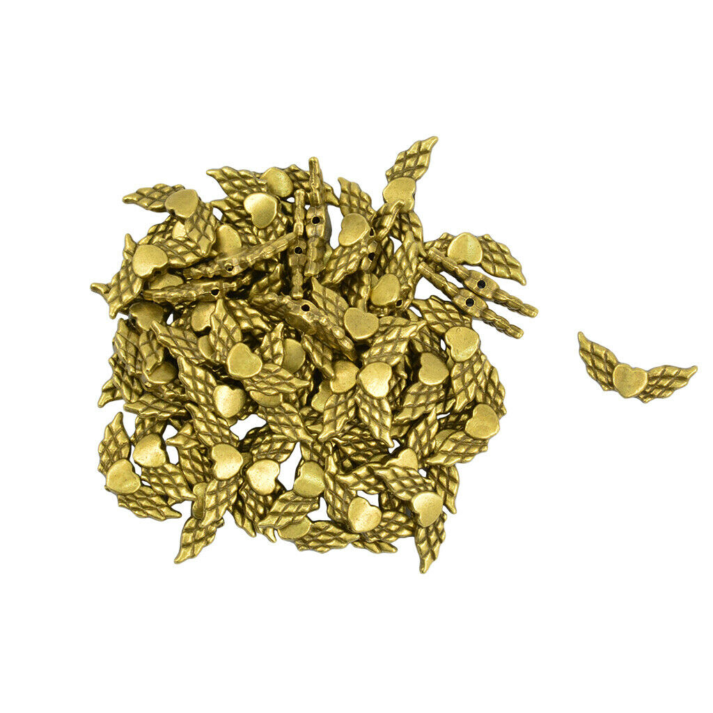 50 pieces angel wing shaped pendant clasps for DIY jewelry making