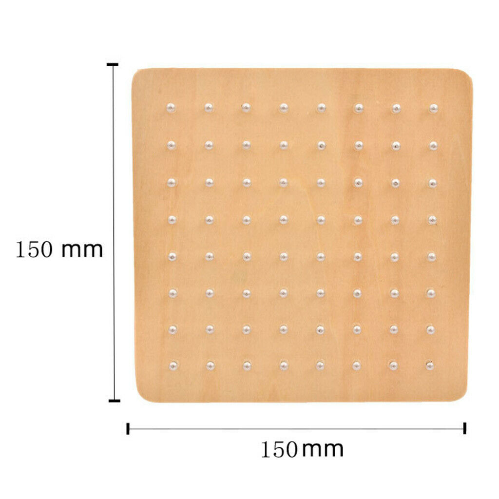 Nail Board Wooden Geoboard Space Imagination Developments Educational Toys