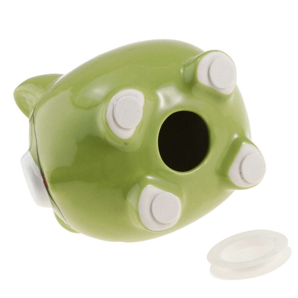 Ceramic piggy bank creative piggy bank classmate birthday gift Green