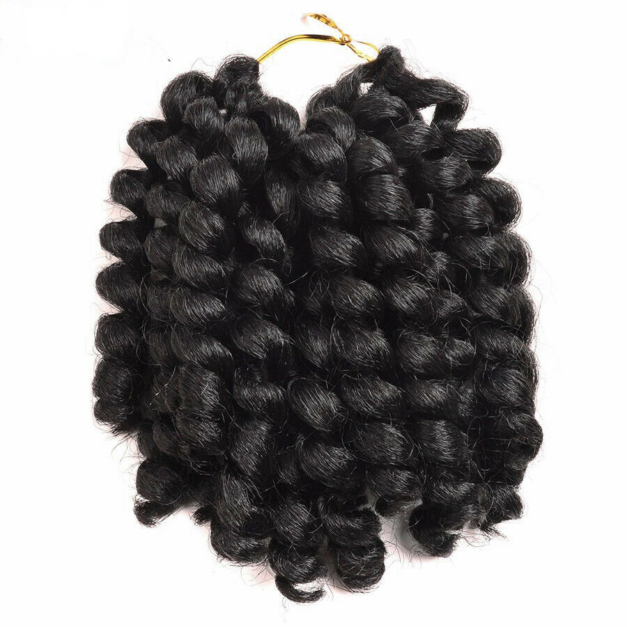 3PACK Bounce Wand Curl Jamaican Afro Curly Twist Crochet Braiding Hair Extension
