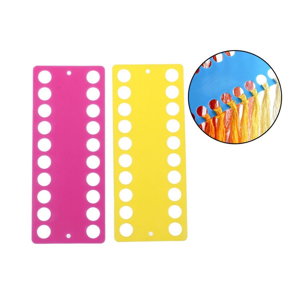 2pcs Plastic Cross Stitch Row Line Board Embroidery Thread Yarn Organiz.l8