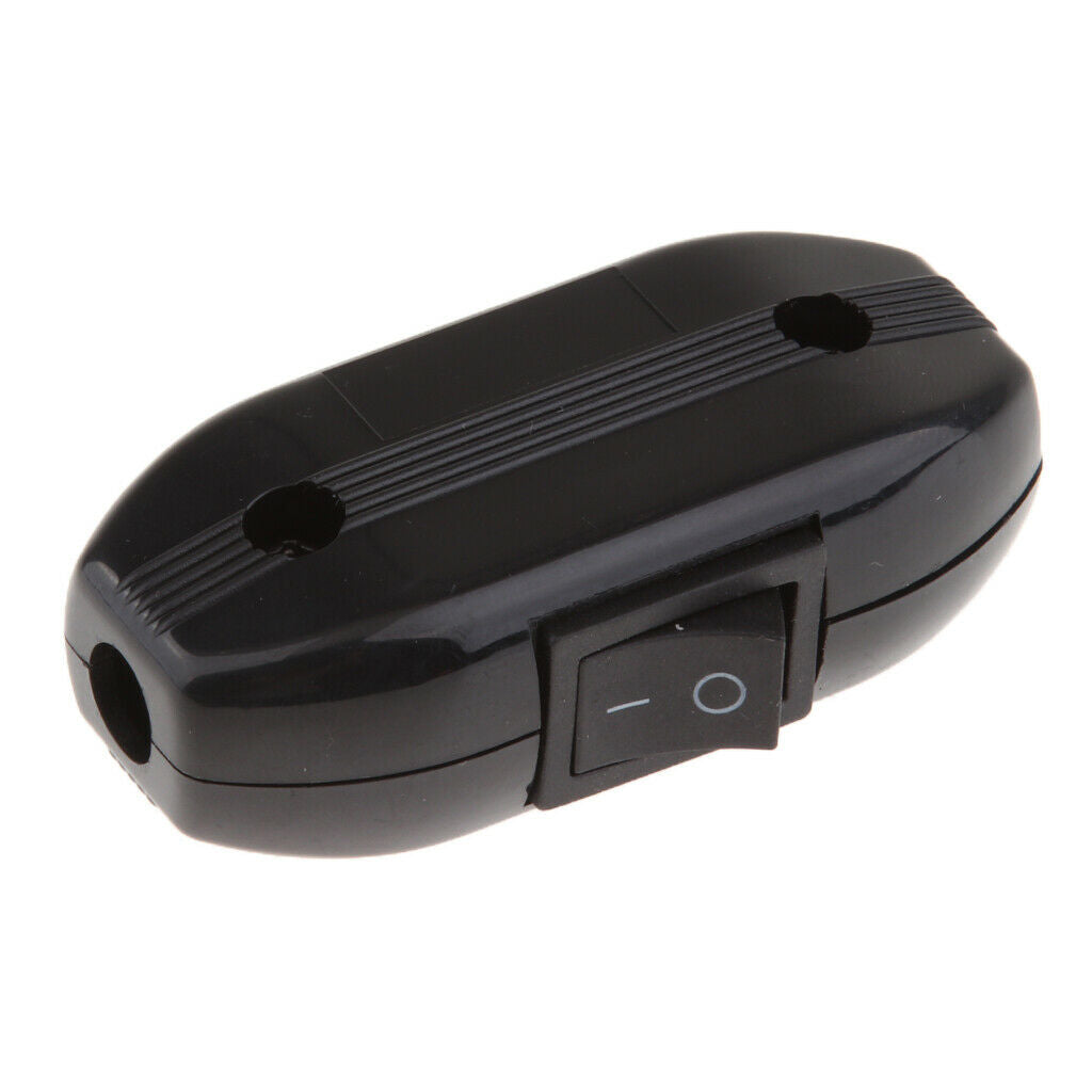 Lamp White in Line Feed Through Rocker Switch