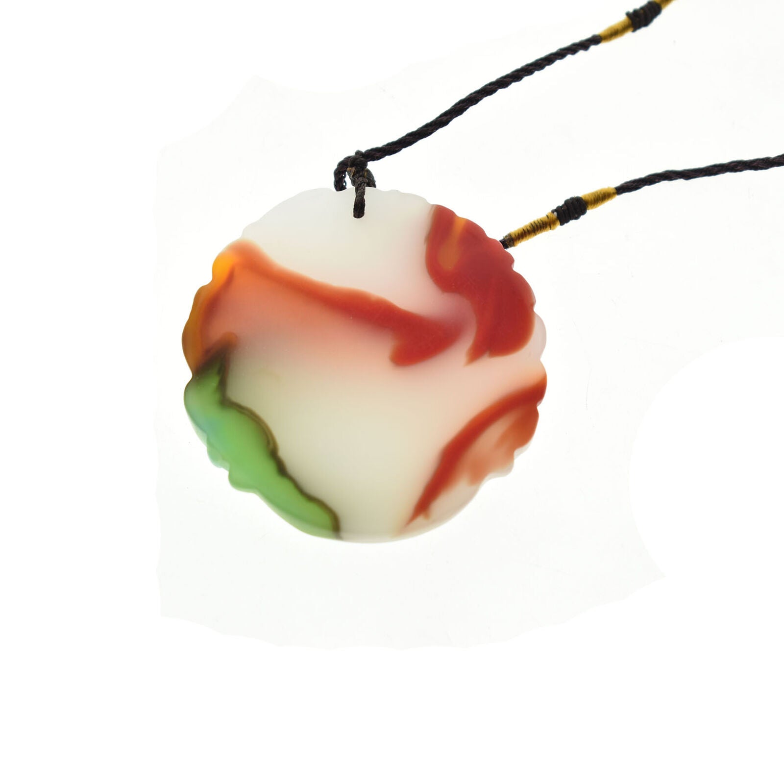 jade Tiger Pendant Necklace Jadeite Jewelry Amulet Color Gifts Natural Carved