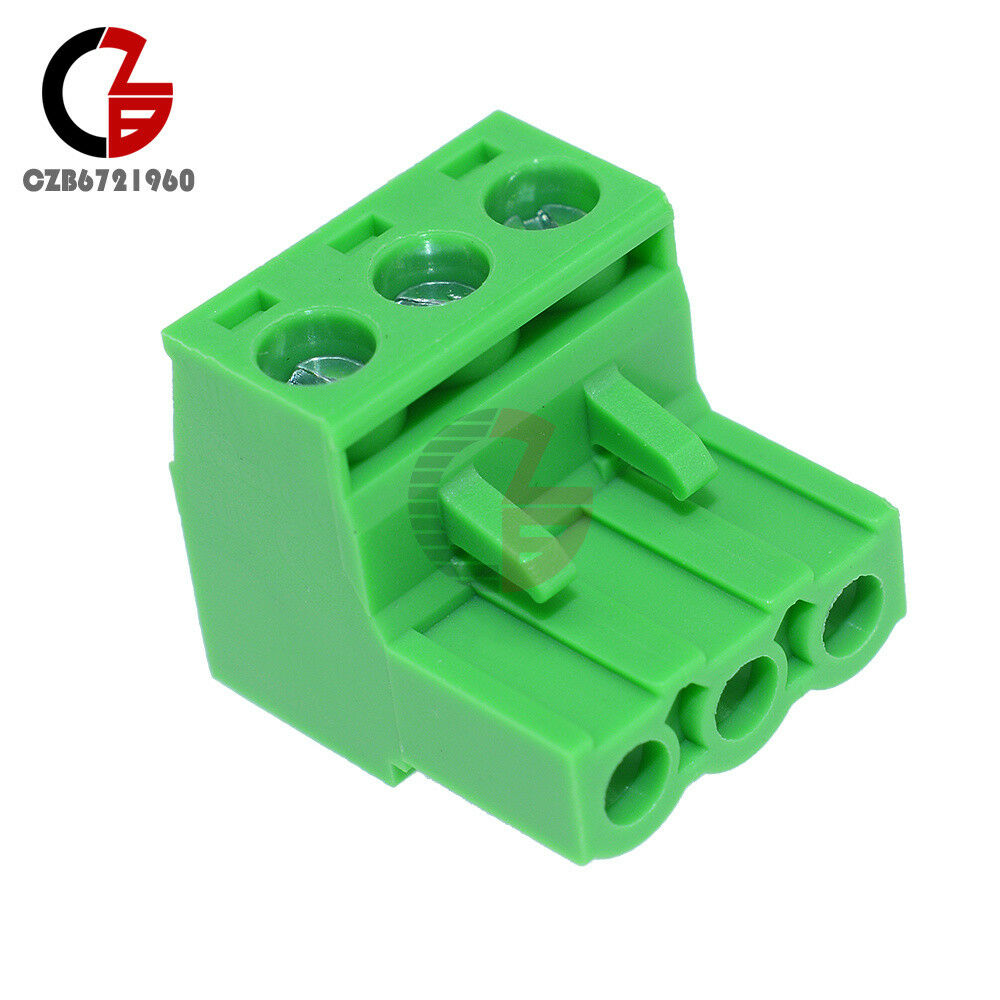 5PCS 5.08mm Pitch KF-3P KF2EDGK 3 Pin Plug-in Right Angle Terminal Connector