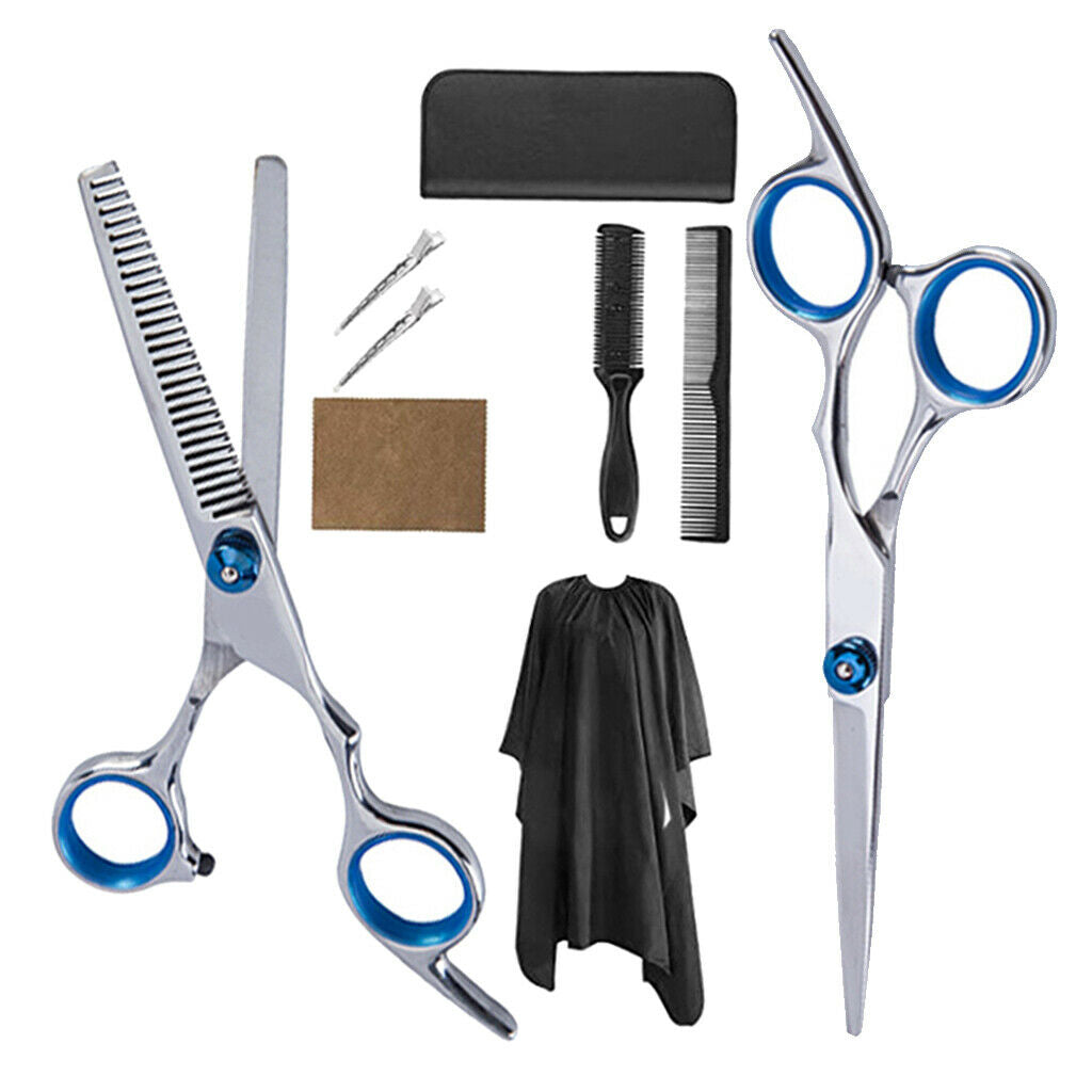 Professional 6" Stylist Thinning Shears Scissors Hair Cutting Capes Set