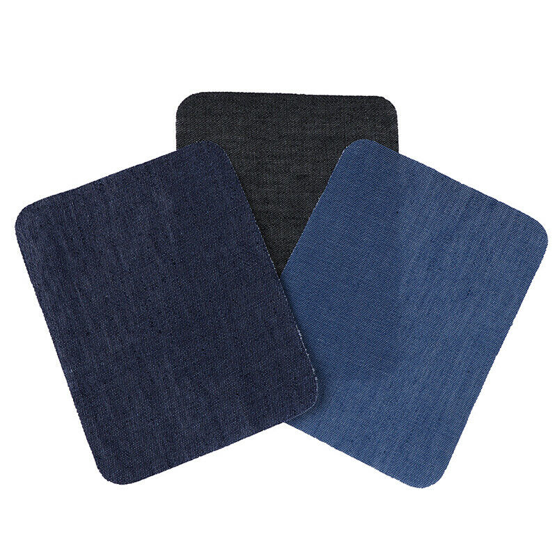 12pcs Iron On Patches Jeans Elbow Patch Apparel Fabric Sewing Knee Pants .l8