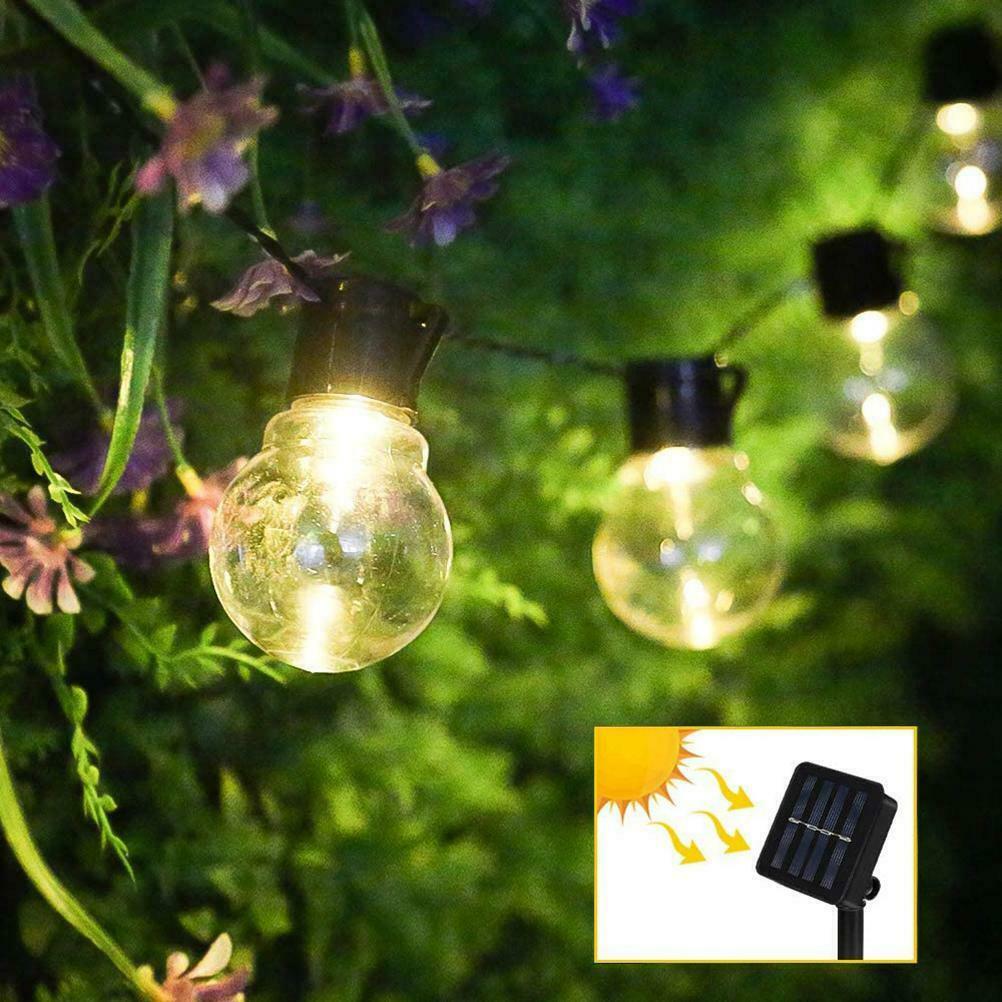 10 LED Outdoor Solar Bulbs IP65 Waterproof Garden String Lights for Garden