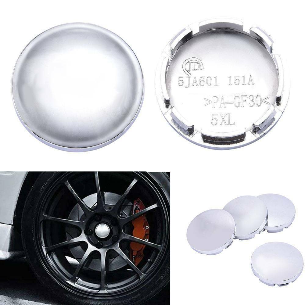 4Pcs Universal Chrome Car Center Caps Wheel Tyre Rim Hub Cap Cover 56mm For Car