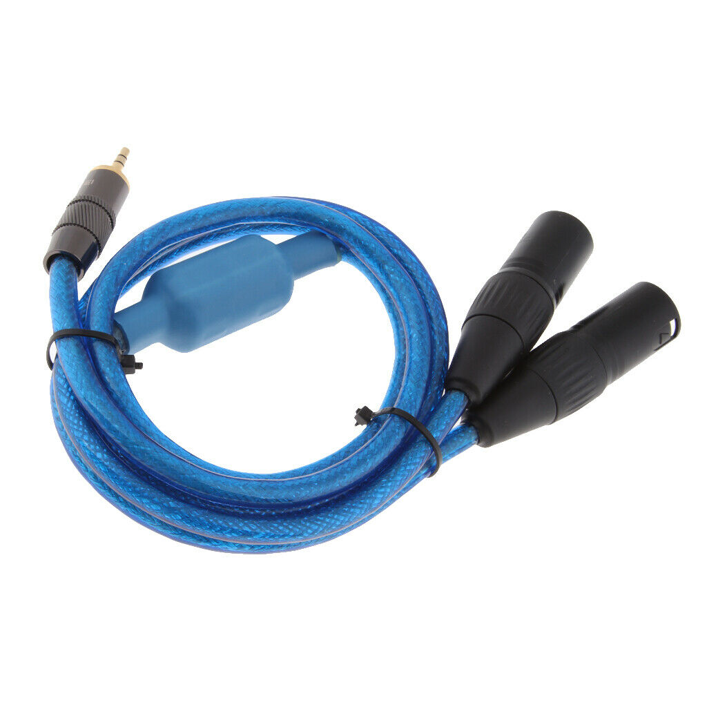 2PCS Single Mono Male 1/8 inch (3.5mm Jack) to Dual XLR Male Plug Audio Cable