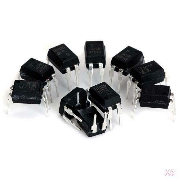 5x 10pcs 817C Optocoupler IC Current Transfer Ratio 50%-600% Package DIP-4