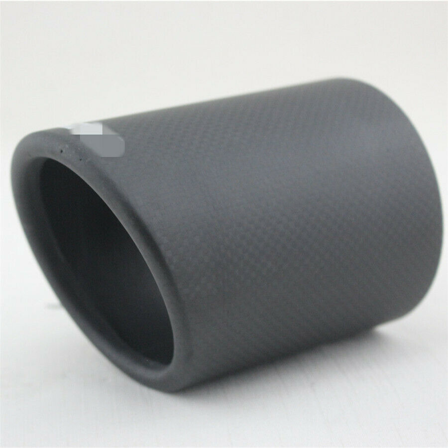 89mm Matte 100% Carbon Fiber Car Exhaust pipe Cover Muffler Pipe Tip Accessories