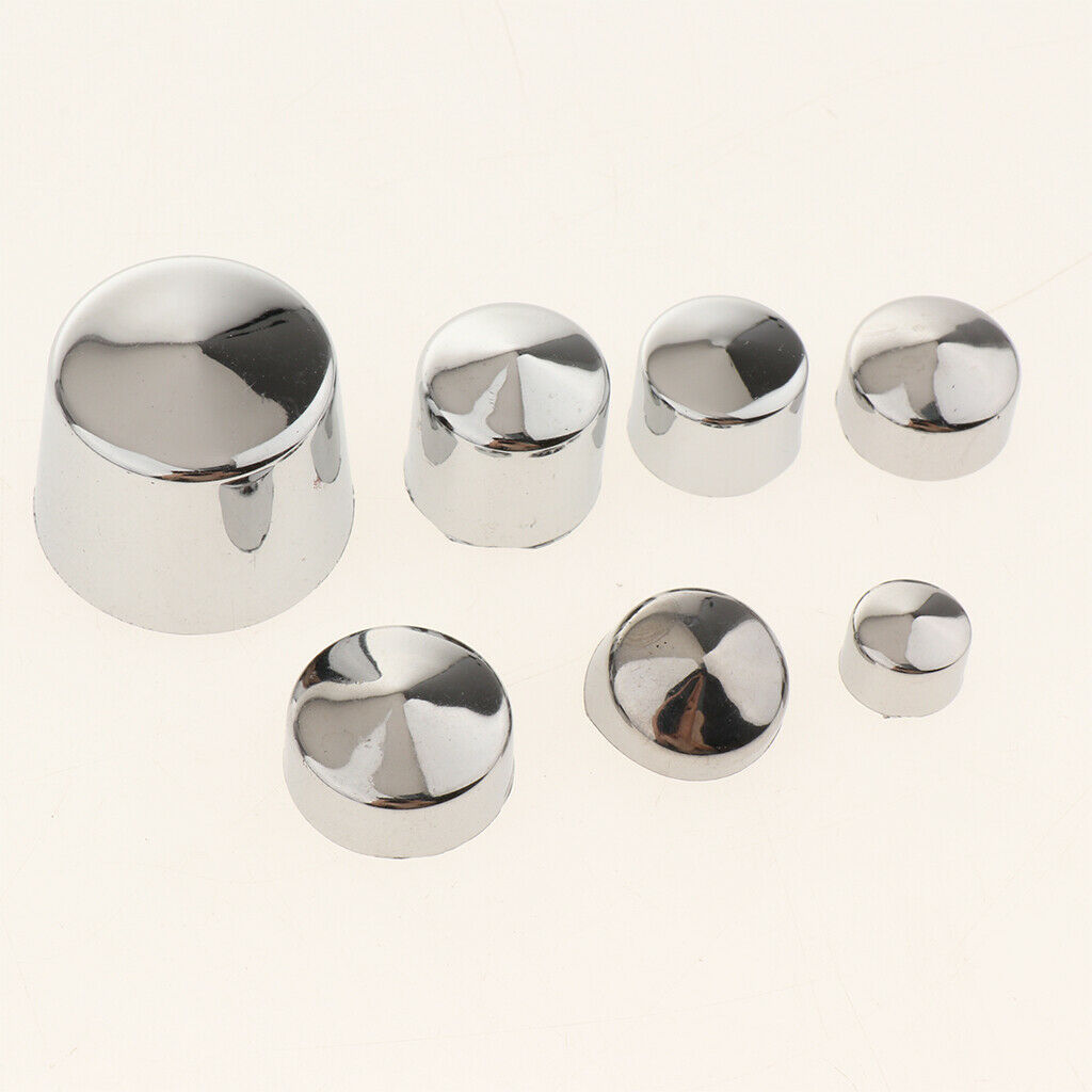 87x Motorcycle Chrome Abs Bolts Toppers Caps For  Softail Twin Cam