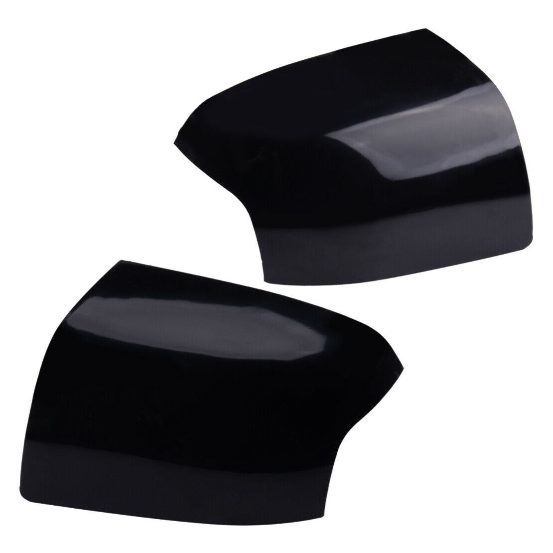 Pair Black Side Rearview Mirror Cover Trim Fit For Ford Focus MK2 2005-2008