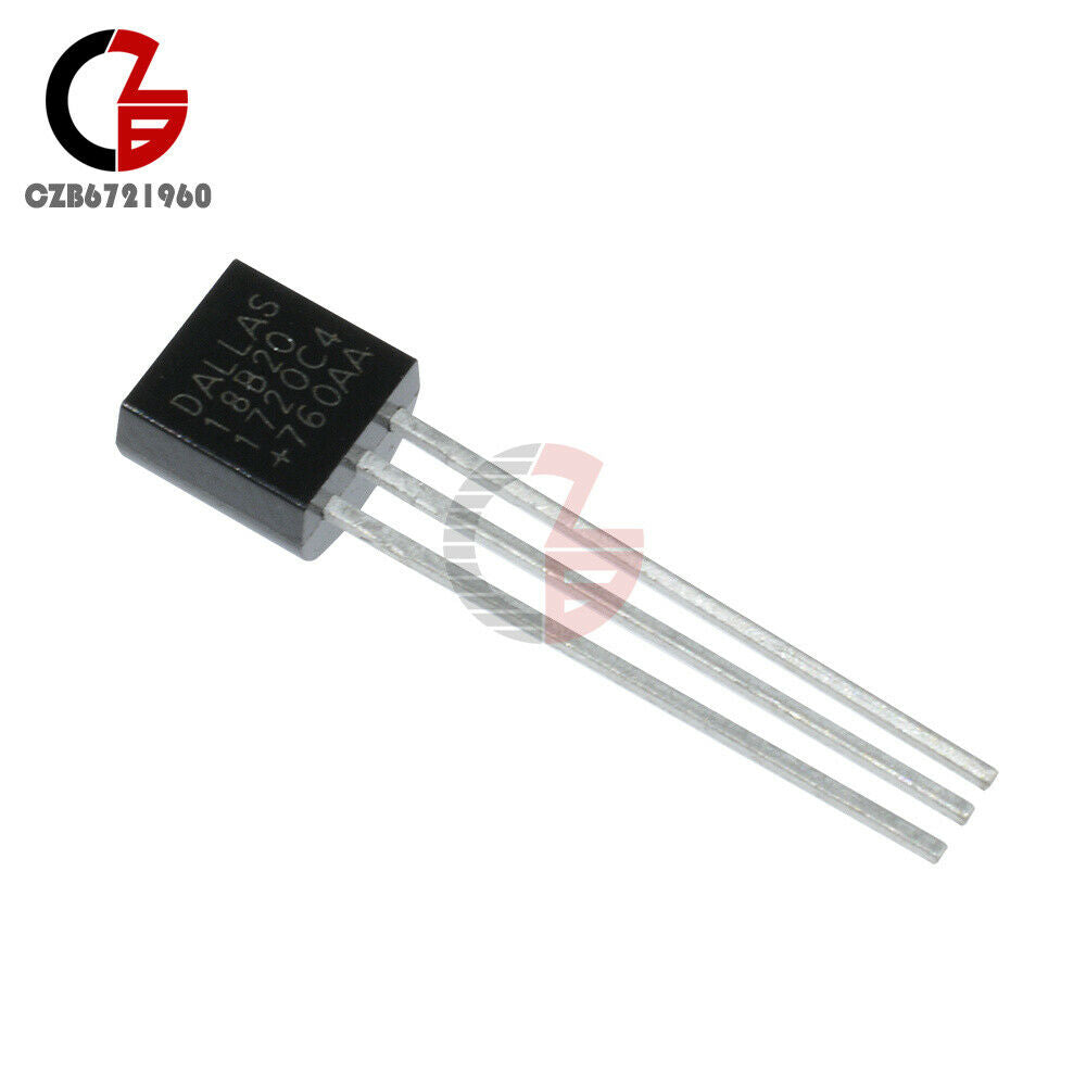 50Pcs Digital DALLAS 18B20 DS18B20 TO-92 Wire Thermometer Temperature IC Sensor