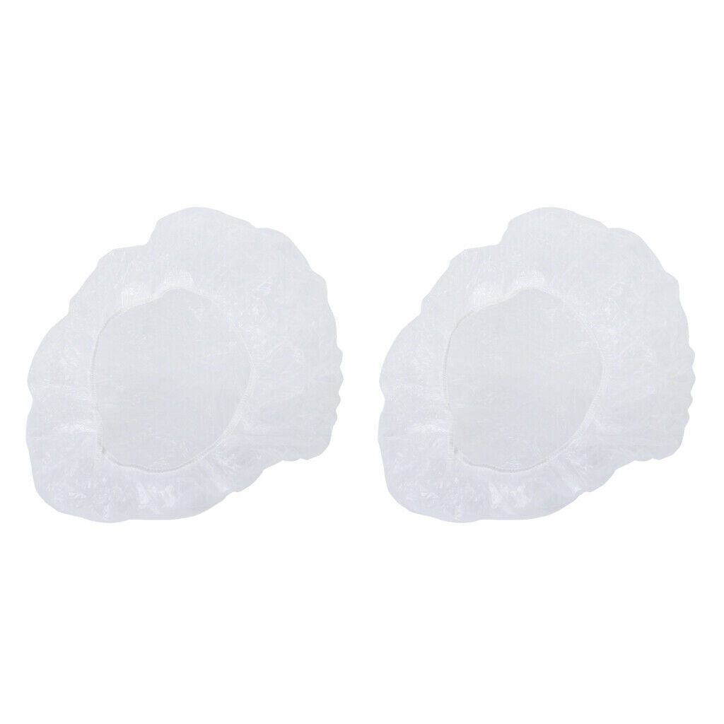 200x Clear Shower Bath Caps Plastic Salon Styling Highlighting Hair   for Spa