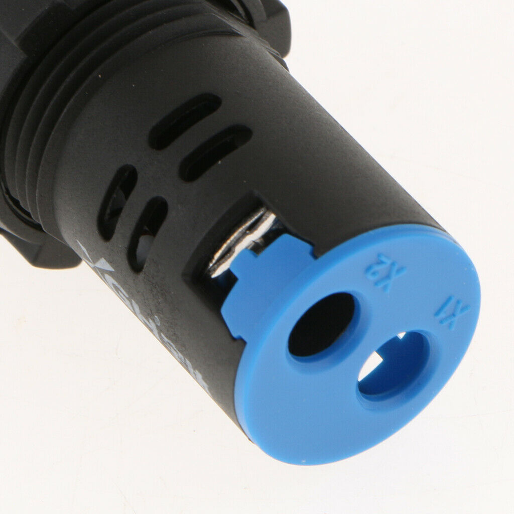 12V LED Indicator Signal Control Indicator Light Control Panel 22mm Blue