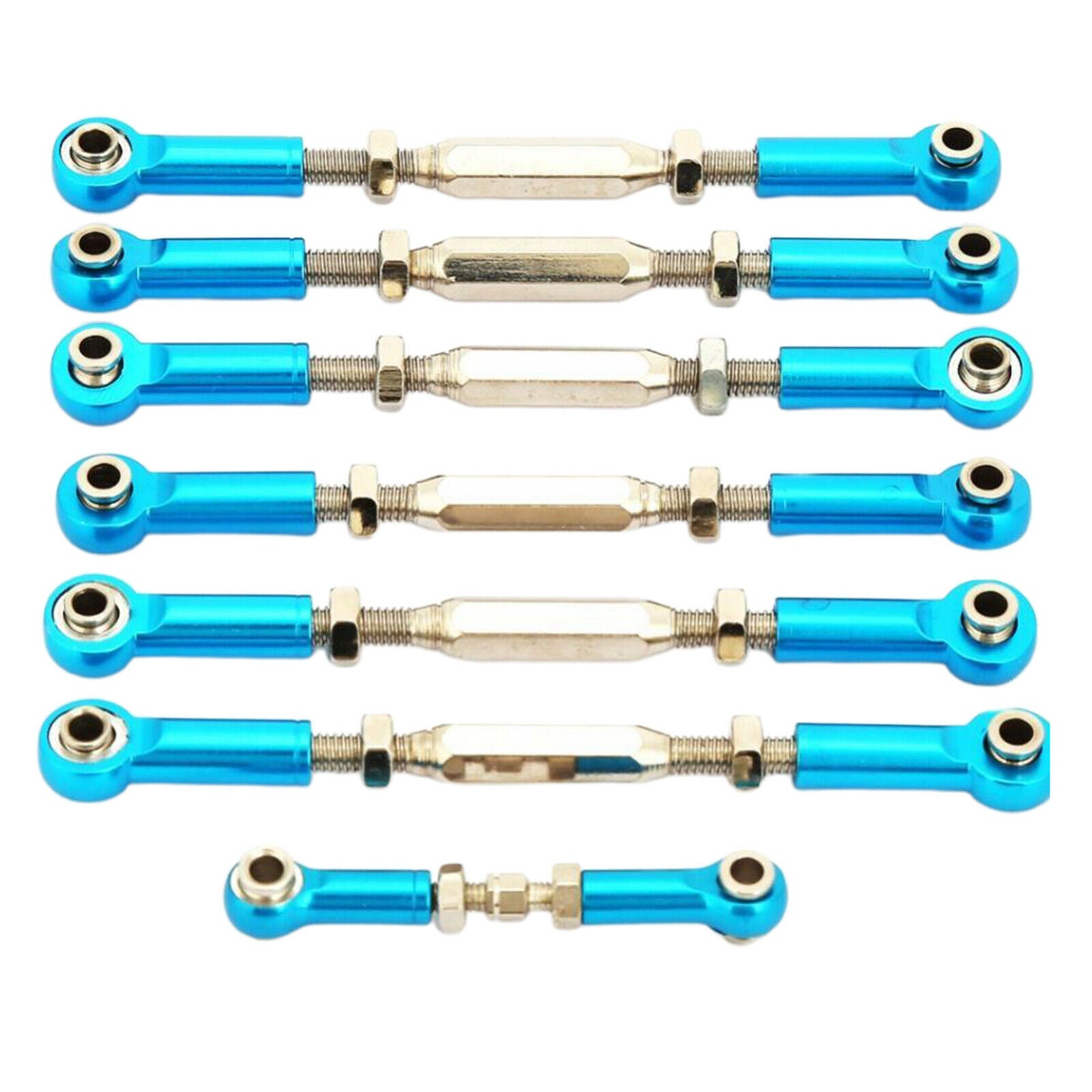 Tie Rods Turnbuckles Linkage 3644 Fits Traxas Slash 2WD Parts Blue