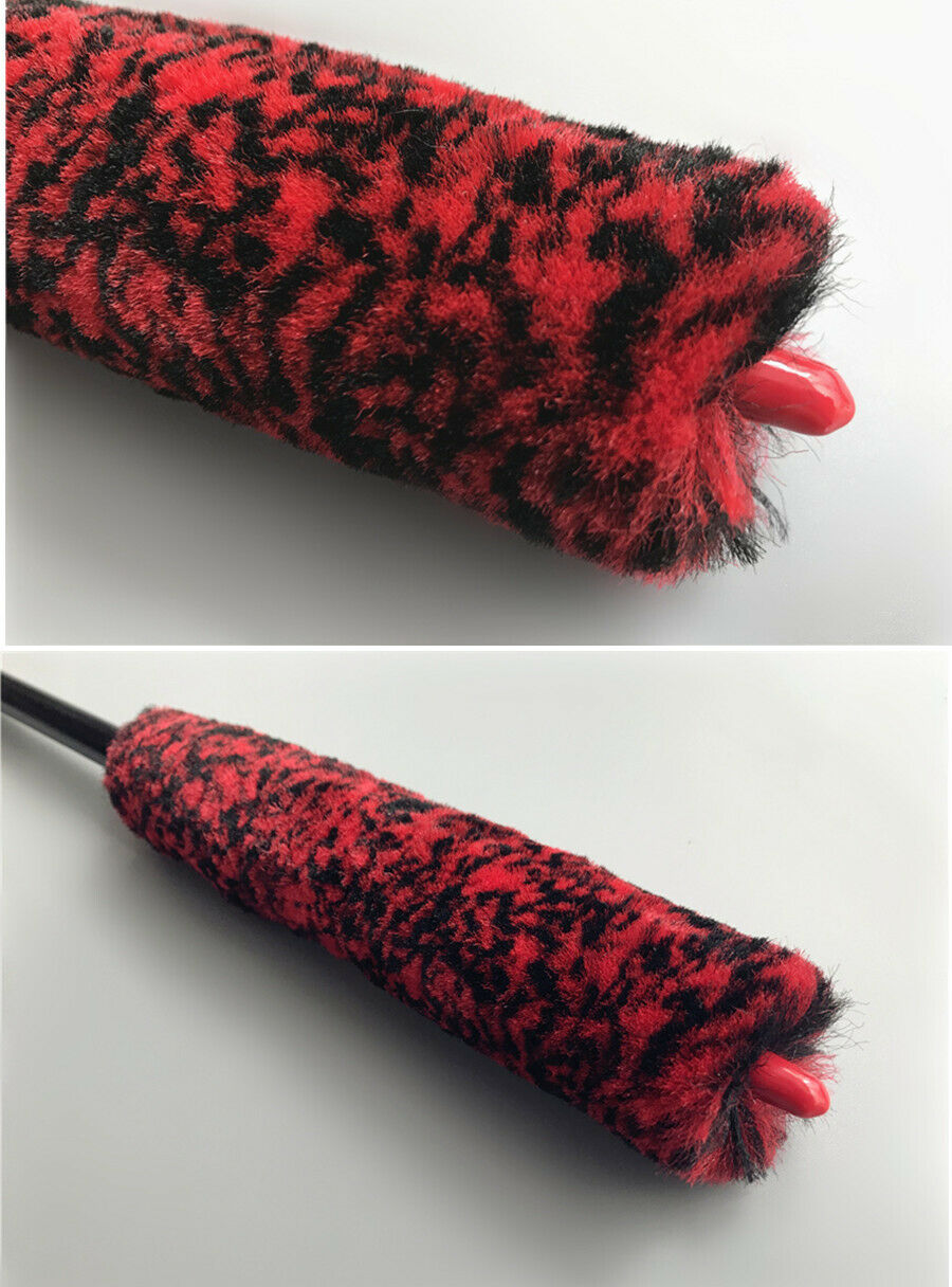 48CM Improved Version Strengthening Long Handle Premium Wool Wheel Brush